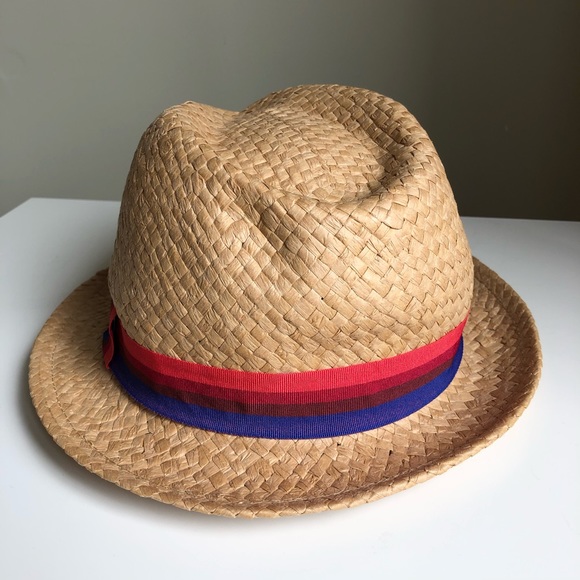 3/$30💚Smart Set tan paper straw fedora hat womens - Picture 2 of 9